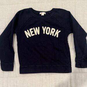 Crewcuts Navy Blue New York Kids Sweatshirt